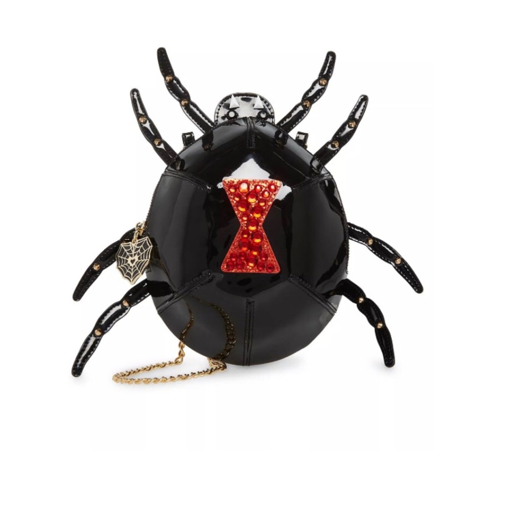 Betsey Johnson Black Widow spider crossbody bag purse New with tag